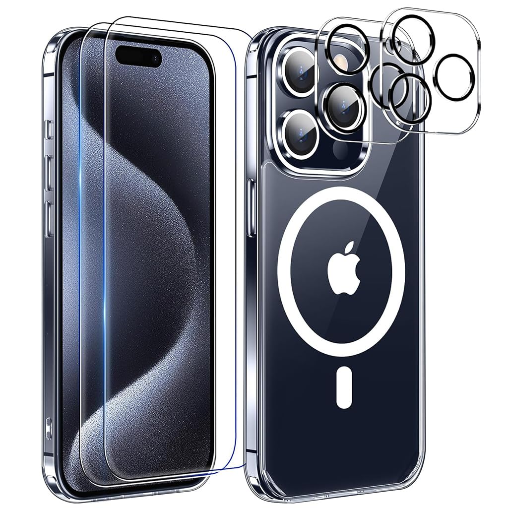 ZORBES Phone Case for iPhone 15 Pro Anti-Scratch Transparent Phone Cover, Camera Protector & Screen Protector for iPhone 15 Pro, Set of Phone Case for iPhone 15 Pro 6.1 ZORBES Phone Case for iPhone 15 Pro Anti-Scratch Transparent Phone Cover, Camera Protector & Screen Protector for iPhone 15 Pro, Set of Phone Case for iPhone 15 Pro 6.1